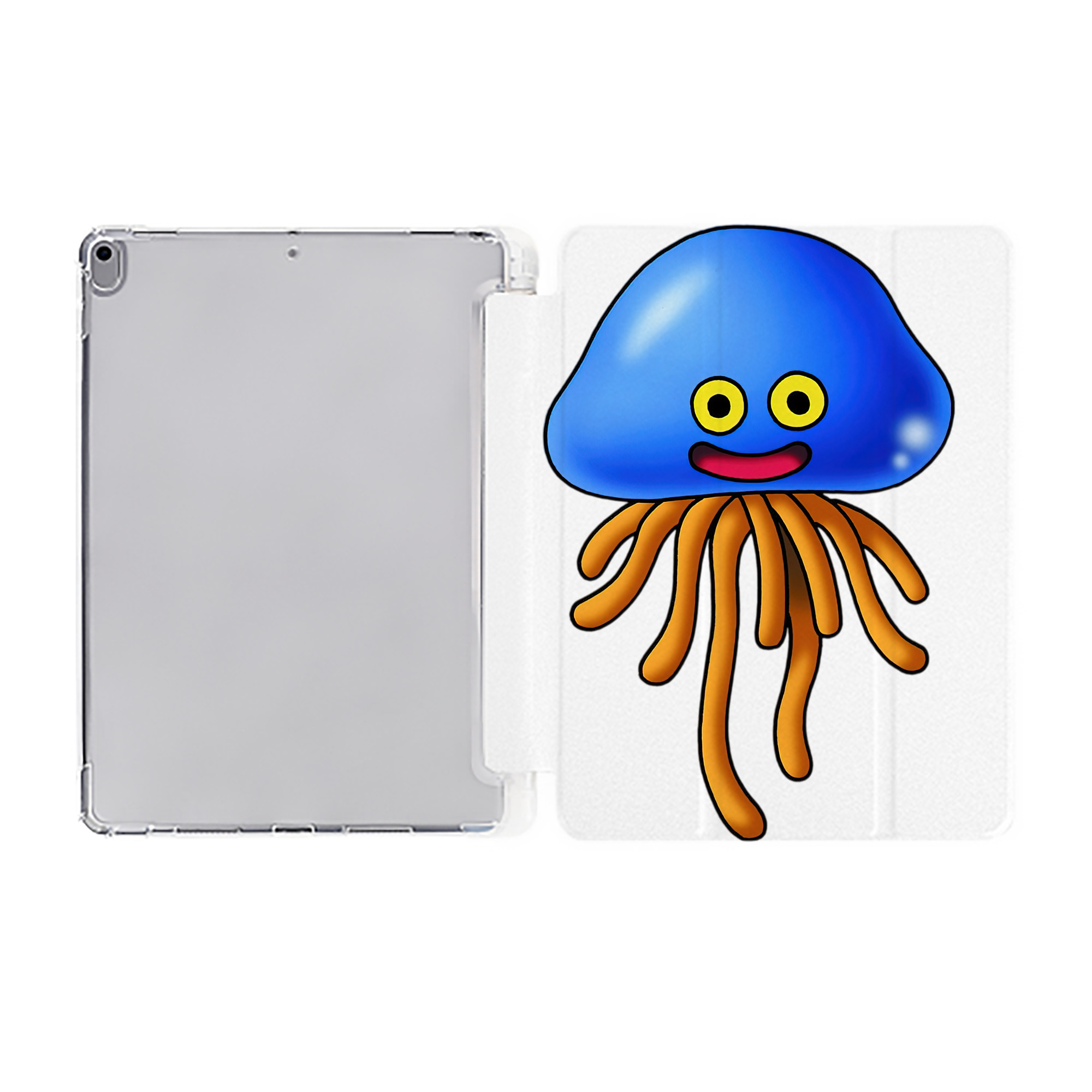 （画像用） ドラゴンクエスト Doragon Kuesuto Dragon Quest IPad ケース ペン収納付き 三つ折りスタンド PUレザー×シリコン 対応機種9.5/10.5/10.9インチ